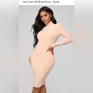 Fashion Nova “Love Your FN Body Dress”
